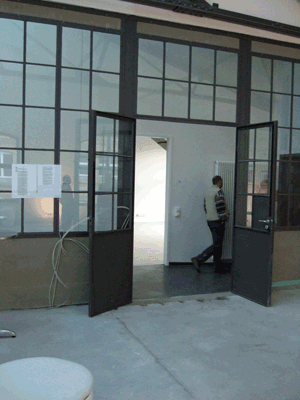 The entrance area through which the guests will enter later on