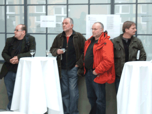 Ingo Schneider, Herr Schock (Schockverlag) and other guests