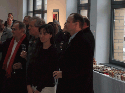 Sven Herrmann (Schauhallen), Leo K�nigsberg (artist), Anke Schuster (GSE gGmbH), John Keane (representative of the owner, the irish Toruro GmbH)