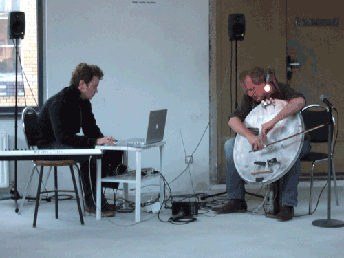 The Tiefenrauschorchester at its gig.