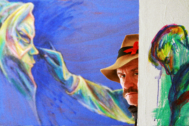 Draeger in seinem Wilmersdorfer Atelier, 2007